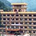 A view of the finished prayer mountain hotel: July 17, 2003.